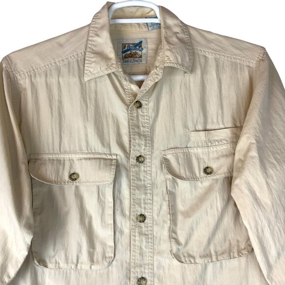 Travel Smith Shirt Mens Size Medium Vented Long Sleeve Safari Fishing Outdoors - Picture 1 of 6